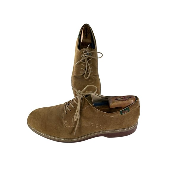 G.H. BASS Pasadena Mens Sz 12 M Derby Brown Nubuck Leather Casual Shoes - Picture 1 of 9